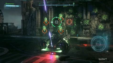 arkham knight riddler shooting wall